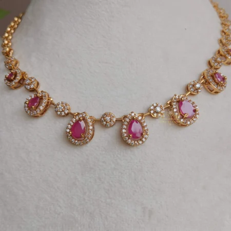Trendy Ruby and AD Neckset