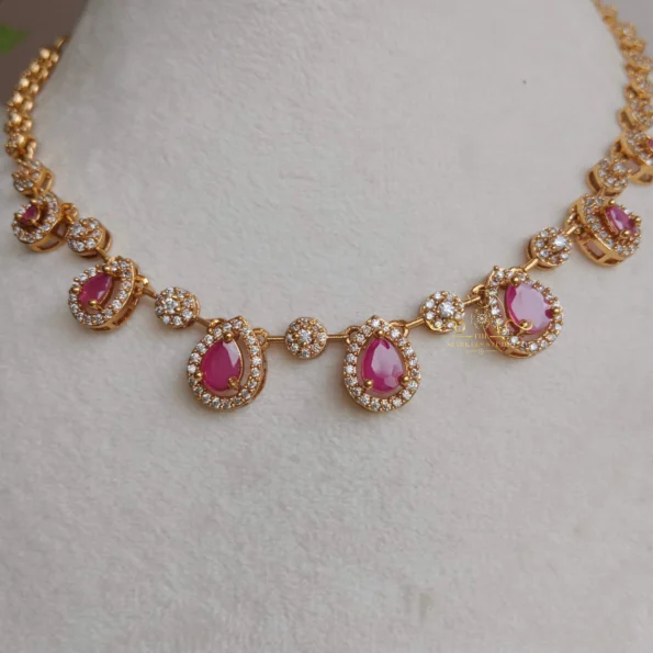 Trendy Ruby and AD Neckset
