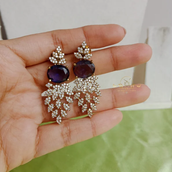 Modern AD Purple Stone Neckset