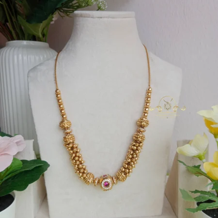 Attractive Cluster Gold Beads Chain