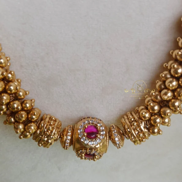 Attractive Cluster Gold Beads Chain