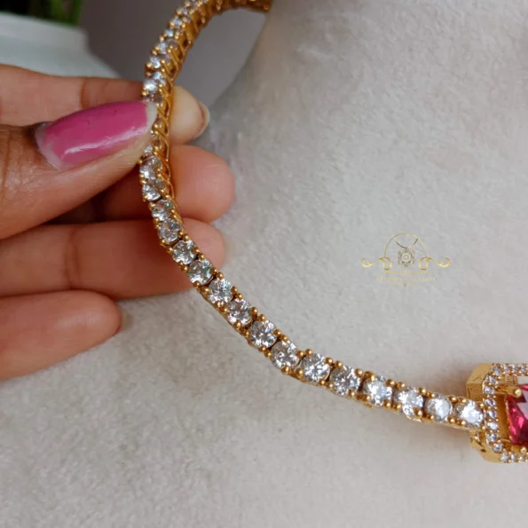 Classy Solitaire with Changeable Coloured Stone Pendant