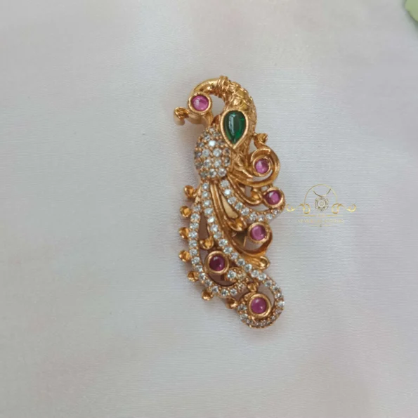 Cute peacock saree pin