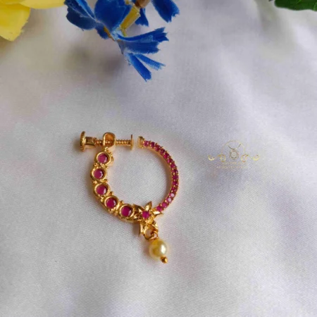 Ruby with Star Nosepin