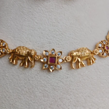 Elephant and Flower Neckset