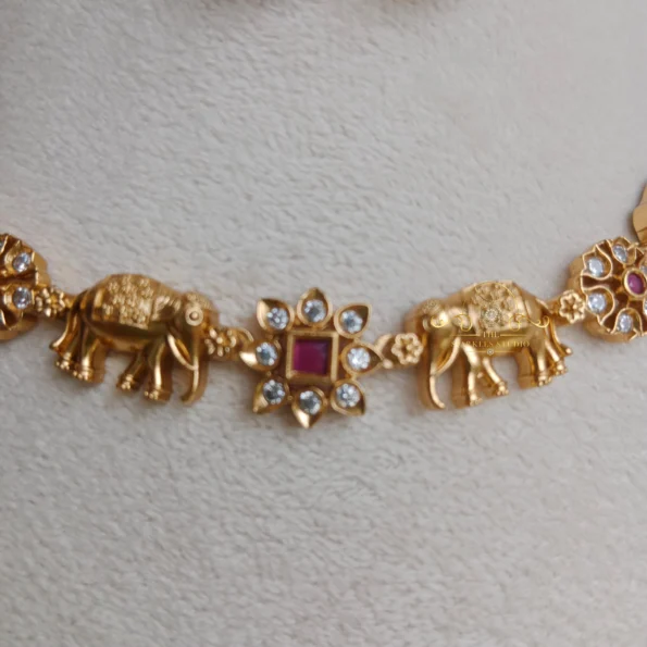 Elephant and Flower Neckset