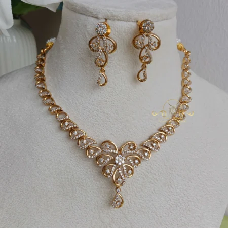 Trendy American Diamond Neckset