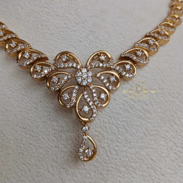 Trendy American Diamond Neckset