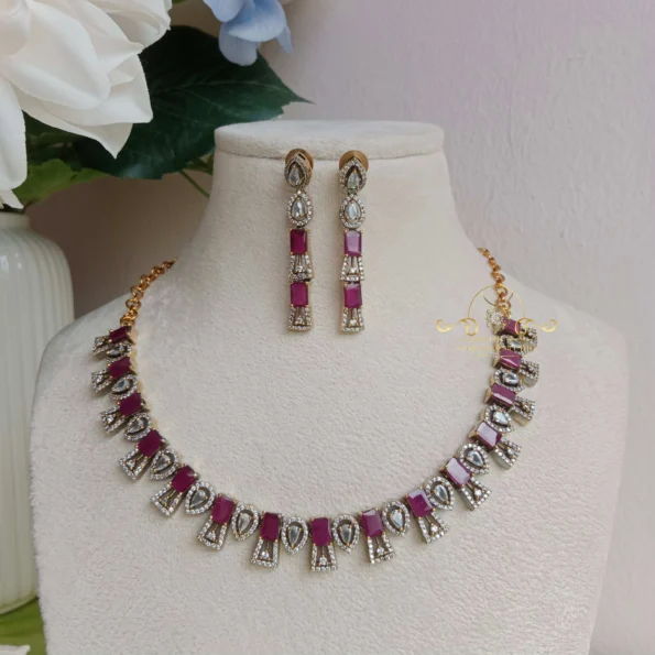 Ruby Victorian Necklace