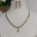 Trendy White Stone Victorian Necklace
