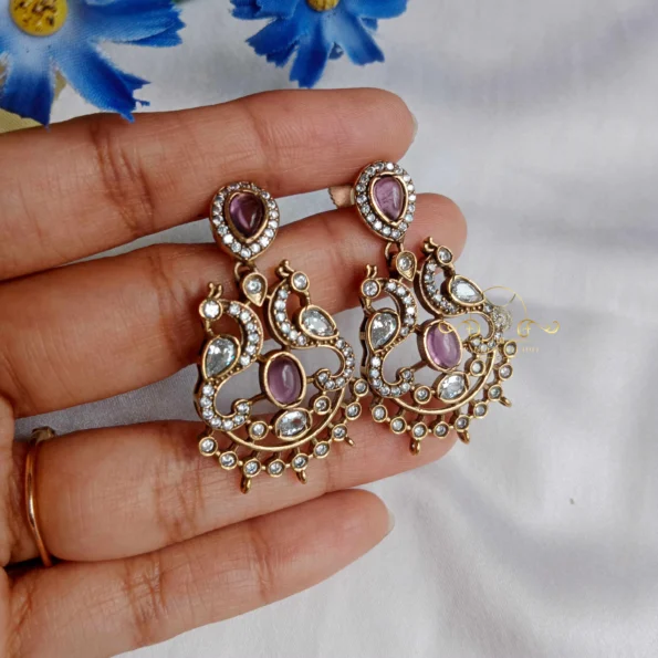 Purple Stone Victorian Pendant