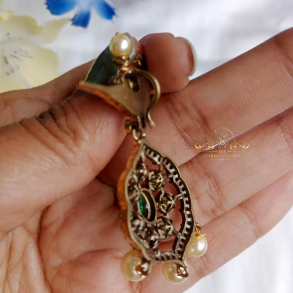 Cute Bird Drop Victorian Pendant