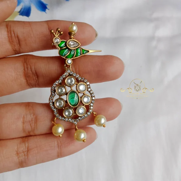 Cute Bird Drop Victorian Pendant
