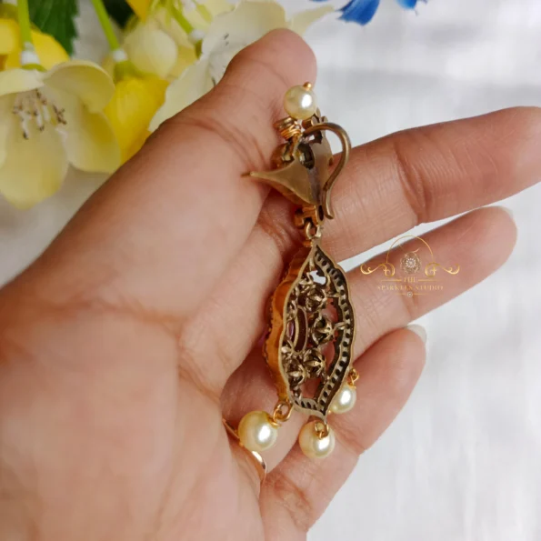 Cute Bird Drop Victorian Pendant