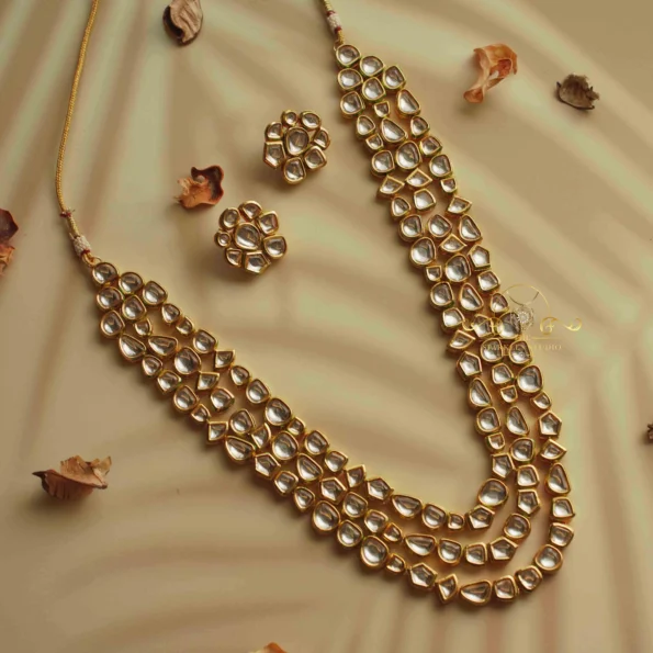 Three Layer Kundan Neckset