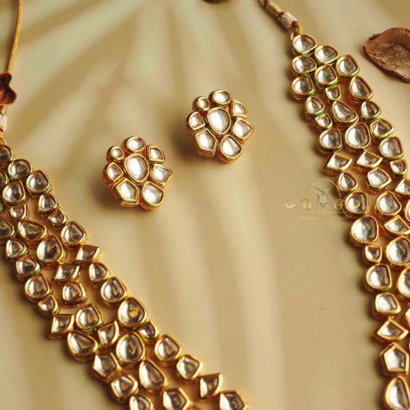 Three Layer Kundan Neckset