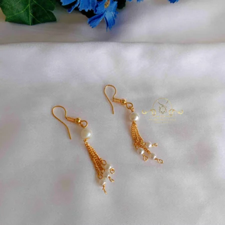 Pearl Hoop Earrings