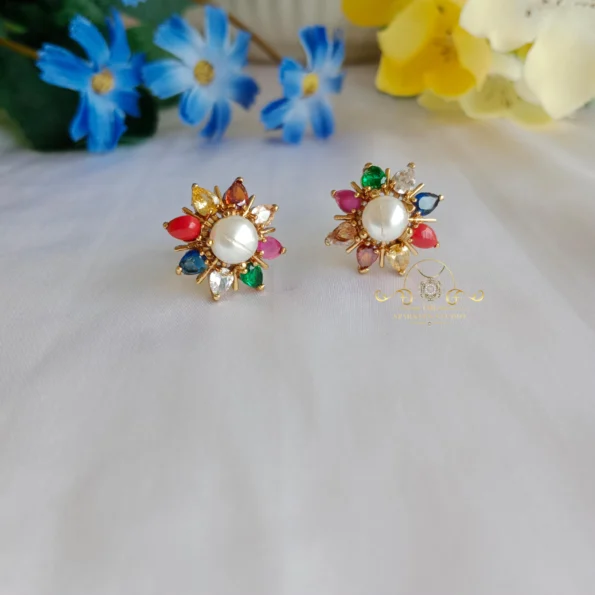 Pretty Navrathna Studs