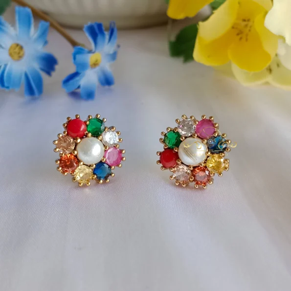 Pretty Navrathna Studs