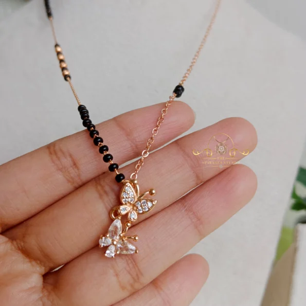 Double Butterfly Mangalsutra