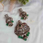 Dazzling Elephant Victorian Pendant Set