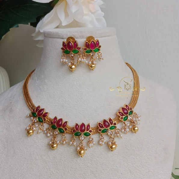 Gorgeous Lotus in Antique Chain