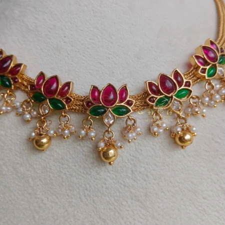 Gorgeous Lotus in Antique Chain
