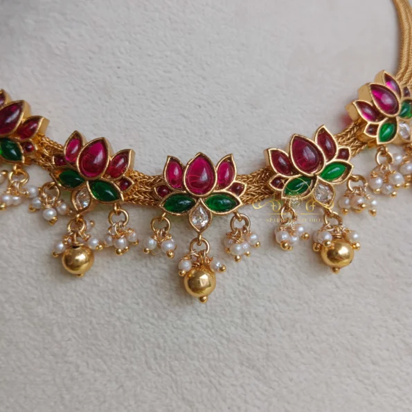 Gorgeous Lotus in Antique Chain
