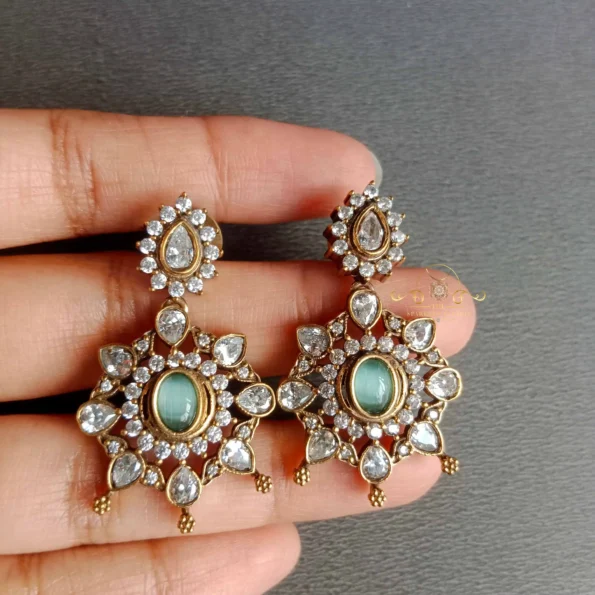 Dual Elephant Victorian Pendant Set