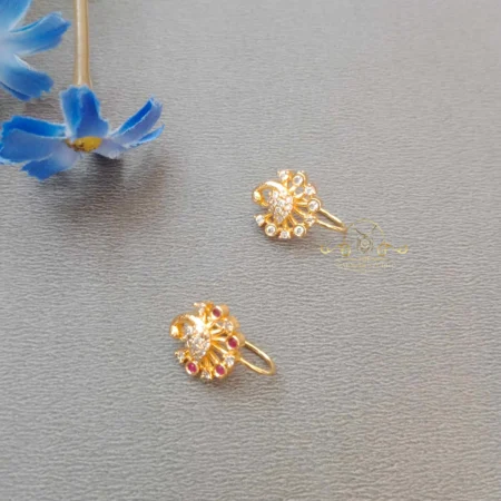 Cute Peacock Nose Pin