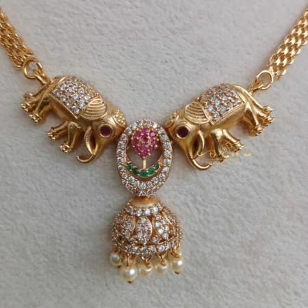 Elephant Jhumki Neckset