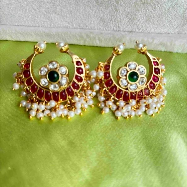 Real Kemp Moon Earrings