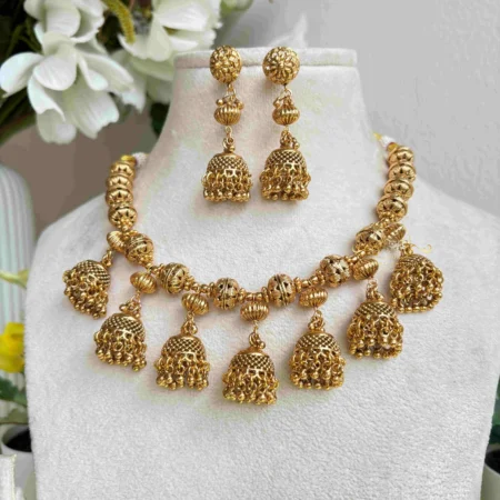 Traditional Jhumki Necklace
