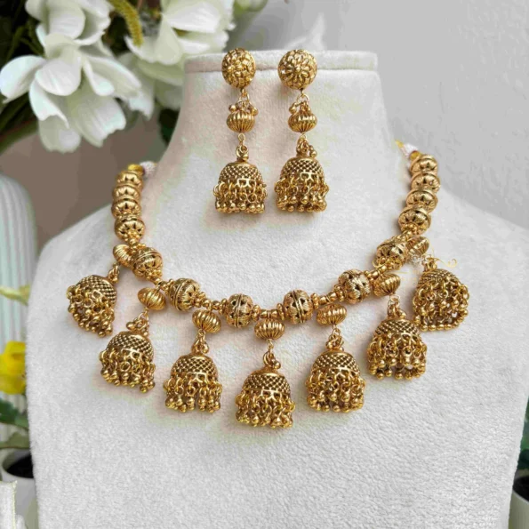 Traditional Jhumki Necklace