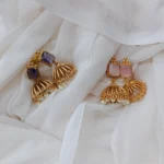 Color Stone Jhumki