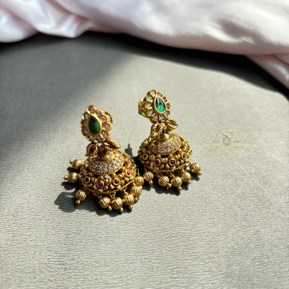 Cute Dual Leaf Jhumki