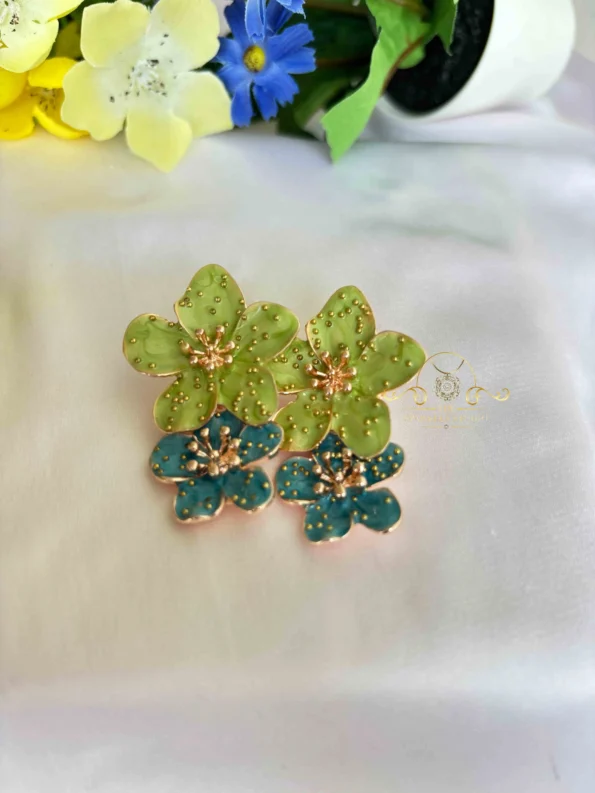 Double Flower Earrings