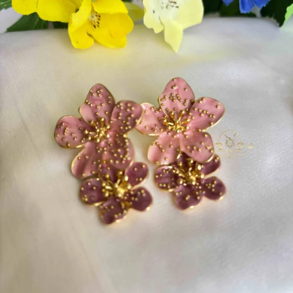 Double Flower Earrings