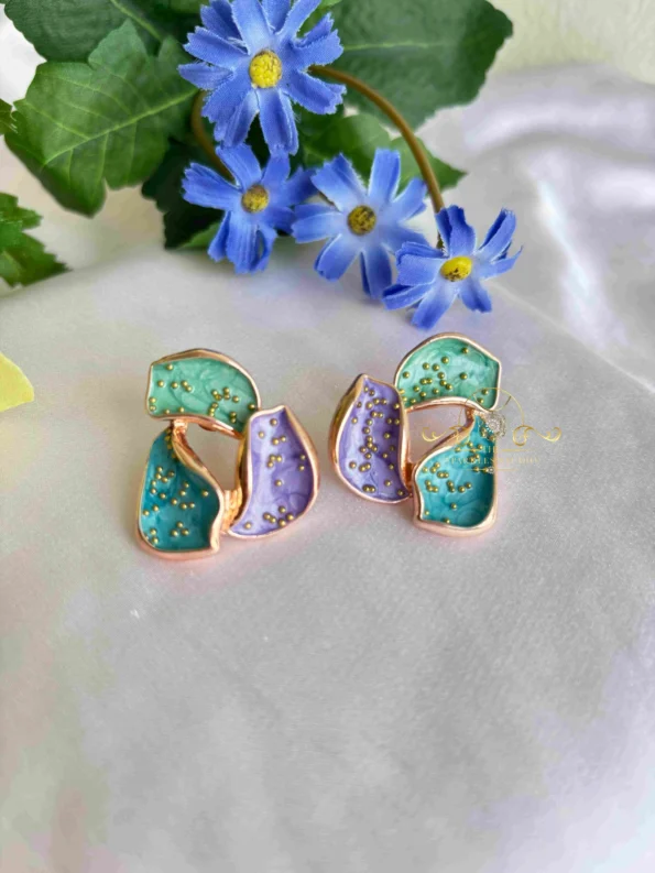 Tricolour Earrings