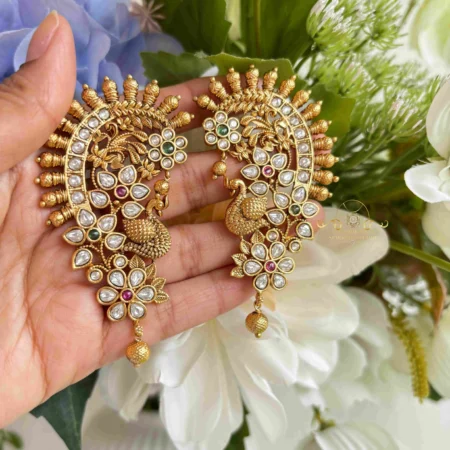 Pretty Peacock Earcuff Earrings