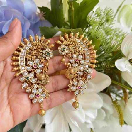 Pretty Peacock Earcuff Earrings