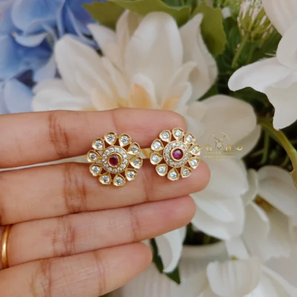 Flower and Oval Neckset