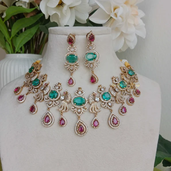 Grand peacock Victorian Set