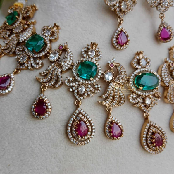 Grand peacock Victorian Set
