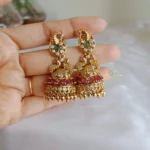 Beautiful Peacock Antique Jhumki