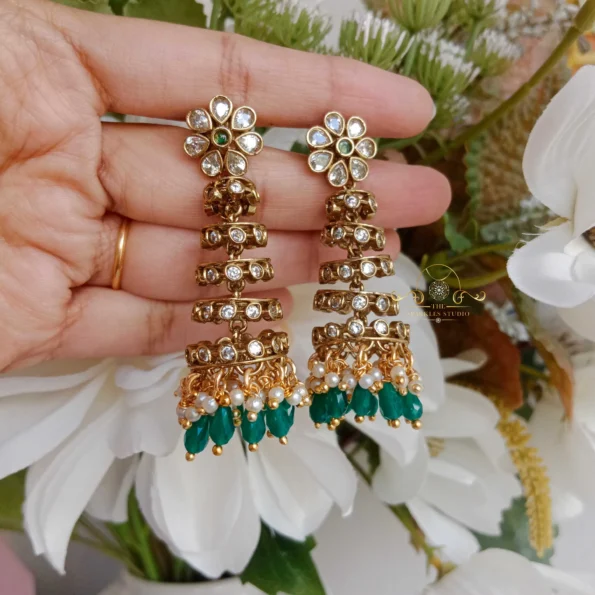 Attractive Spiral Jhumkas