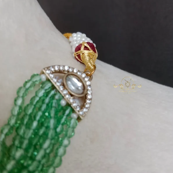 Mesmerising Green Beads Victorian Choker