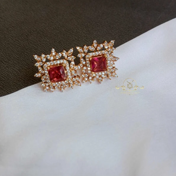 Sparkling Diamond Earrings