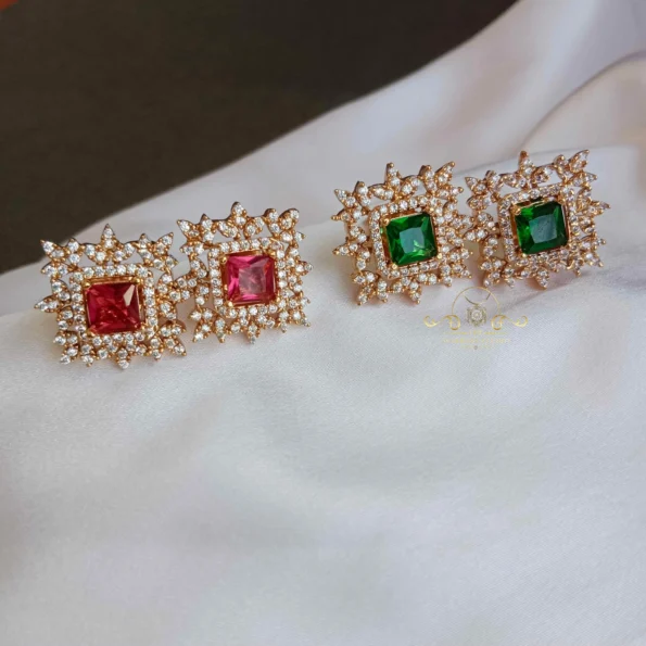Sparkling Diamond Earrings