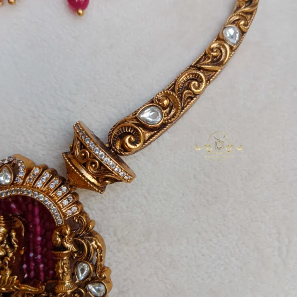 Pretty Lakshmi Ganesha Antique Neckset